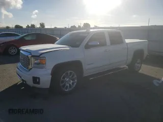 2015 GMC Sierra 1500 Denali with VIN 3GTU2WEJ2FG216470, listed as a Copart auction lot 80472584 with 91,143 mi miles and Salvage Title. Bid and sale history available at carsss.com. Image 1.