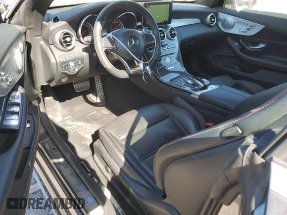 2018 Mercedes-Benz C 43 AMG with VIN WDDWK6EB5JF672965, listed as a Copart auction lot 47957245 with 23,535 mi miles and Salvage title. Bid and sale history available at DreamBid. Image 8.