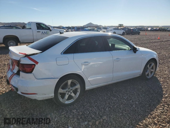 2019 Audi A3 Sedan Premium with VIN WAUAUGFF4K1010831, listed as a Copart auction lot 37700914 with 31,055 mi miles. Bid and sale history available at carsss.com. Image 3.