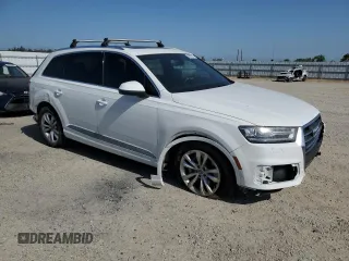 2017 Audi Q7 Premium with VIN WA1AAAF74HD025817, listed as a Copart auction lot 56036985 with 130,410 mi miles and Salvage title. Bid and sale history available at DreamBid. Image 4.