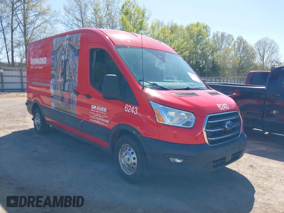 2020 Ford Transit with VIN 1FTBW2CGXLKA16243, listed as a IAAI auction lot 42005727 with 94,342 mi miles and . Bid and sale history available at carsss.com. Image 1.