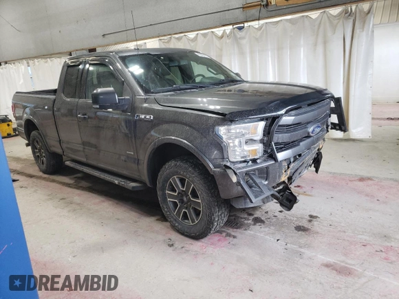 2015 Ford F-150 XLT with VIN 1FTEX1EP5FFC13030, listed as a Copart auction lot 46845495 with 177,880 mi miles and Salvage Title. Bid and sale history available at carsss.com. Image 4.