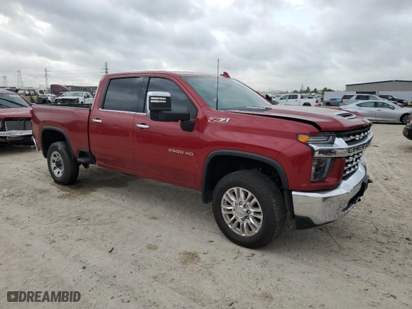 2022 Chevrolet Silverado 2500HD LTZ with VIN 1GC4YPEY1NF167022, listed as a Copart auction lot 51585325 with NaN miles and Salvage Title. Bid and sale history available at carsss.com. Image 4.