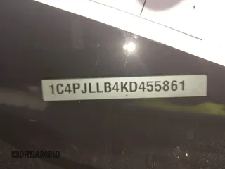 2019 Jeep Cherokee Latitude Plus with VIN 1C4PJLLB4KD455861, listed as a IAAI auction lot 41975695 with 104,413 mi miles. Bid and sale history available at carsss.com. Image 9.
