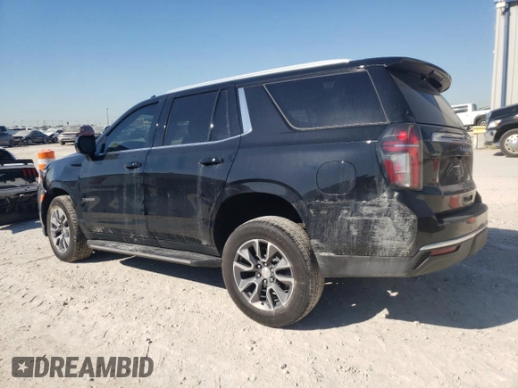 2023 Chevrolet Tahoe LS with VIN 1GNSCMKD5PR282527, listed as a Copart auction lot 70961074 with 14,132 mi miles and Salvage title. Bid and sale history available at DreamBid. Image 2.