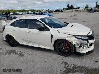 2018 Honda Civic Type R Touring with VIN SHHFK8G75JU204641, listed as a Copart auction lot 70954834 with 64,819 mi miles and Salvage Title. Bid and sale history available at carsss.com. Image 4.