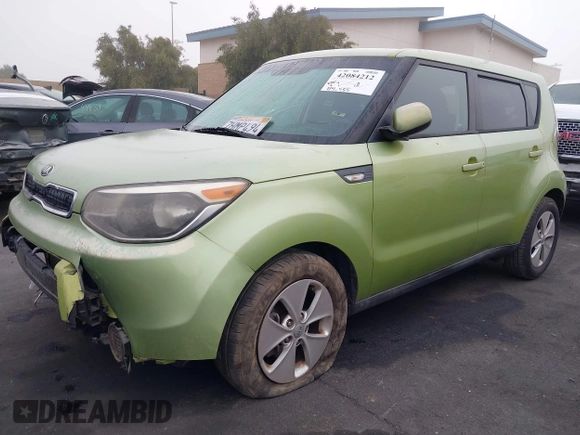 2014 Kia Soul with VIN KNDJN2A23E7736561, listed as a IAAI auction lot 42084212 with 114,555 mi miles and . Bid and sale history available at DreamBid. Image 2.