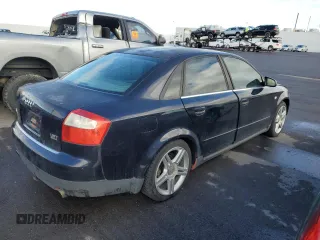 2002 Audi A4 1.8T with VIN WAULC68E72A309675, listed as a Copart auction lot 45775055 with 220,703 mi miles and Salvage Title. Bid and sale history available at carsss.com. Image 3.