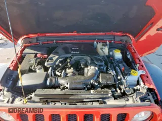 2020 Jeep Wrangler Unlimited Black and Tan with VIN 1C4HJXDG1LW189503, listed as a Copart auction lot 52196645 with 135,305 mi miles and Salvage title. Bid and sale history available at DreamBid. Image 11.