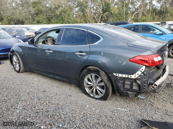 2012 Infiniti M37 with VIN JN1BY1AP9CM334966, listed as a Copart auction lot 89177485 with 140883 miles and Salvage Title. Bid and sale history available at carsss.com. Image 2.