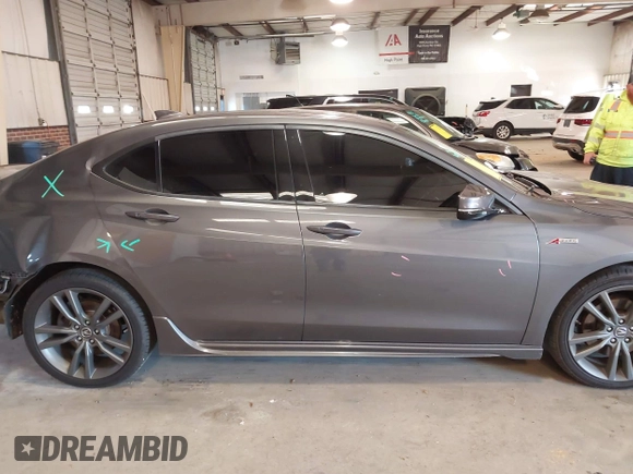 2019 Acura TLX w/A-Spec Pkg with VIN 19UUB1F66KA001827, listed as a IAAI auction lot 41260670 with 89,683 mi miles. Bid and sale history available at carsss.com. Image 14.