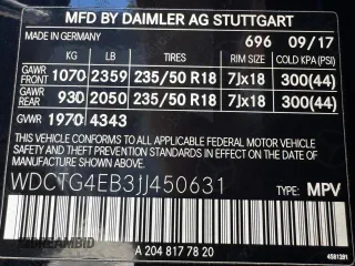2018 Mercedes-Benz GLA 250 z VIN WDCTG4EB3JJ450631, wystawiony jako Copart lot #55705955 z przebiegiem 92 384 mil mil oraz Nie do naprawy • Non repairable. Historia ofert i sprzedaży dostępna na DreamBid. Obrazek 15.