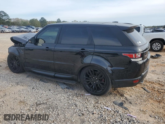 2015 Land Rover Range Rover Sport Supercharged with VIN SALWR2TF4FA522556, listed as a Copart auction lot 50923545 with 124,759 mi miles and Salvage title. Bid and sale history available at DreamBid. Image 2.