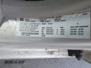2005 Chevrolet Colorado Z85 z VIN 1GCCS148X58152499, wystawiony jako IAAI lot #42202008 z przebiegiem 195 835 mil mil oraz . Historia ofert i sprzedaży dostępna na DreamBid. Obrazek 9.