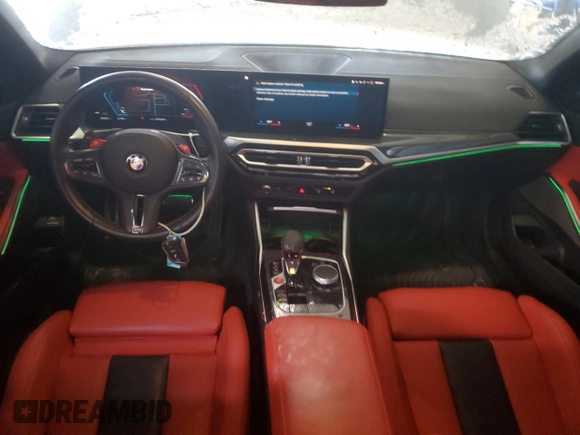 2023 BMW M3 Competition xDrive z VIN WBS43AY04PFN47162, wystawiony jako Copart lot #89130455 z przebiegiem 7434 mil mil oraz Szkody całkowita. Historia ofert i sprzedaży dostępna na DreamBid. Obrazek 8.