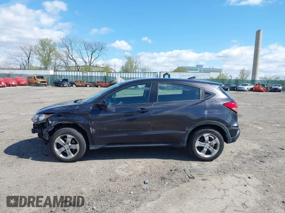 2018 Honda HR-V LX with VIN 3CZRU6H37JG708010, listed as a IAAI auction lot 42059990 with 100,822 mi miles. Bid and sale history available at carsss.com. Image 15.