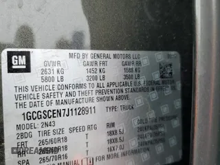 2018 Chevrolet Colorado 2WD LT with VIN 1GCGSCEN7J1128911, listed as a Copart auction lot 51455695 with 47,553 mi miles and Salvage title. Bid and sale history available at DreamBid. Image 13.