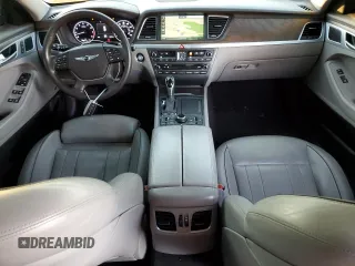 2017 Genesis G80 Ultimate with VIN KMHGN4JFXHU180517, listed as a Copart auction lot 80108534 with 88,874 mi miles and Salvage Title. Bid and sale history available at DreamBid. Image 8.