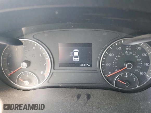 2020 Kia Optima LX with VIN 5XXGT4L39LG419311, listed as a Copart auction lot 61832135 with 34,387 mi miles and Salvage title. Bid and sale history available at DreamBid. Image 9.