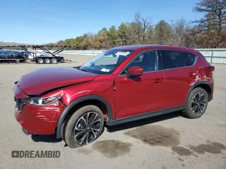 2022 Mazda CX-5 2.5 S Premium Package with VIN JM3KFBDM5N1569337, listed as a Copart auction lot 47437625 with 31,504 mi miles and Salvage Title. Bid and sale history available at carsss.com. Image 1.
