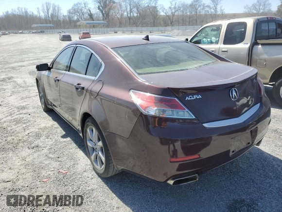 2012 Acura TL Tech Auto with VIN 19UUA8F52CA016622, listed as a Copart auction lot 49491415 with 124,605 mi miles and Salvage Title. Bid and sale history available at carsss.com. Image 2.