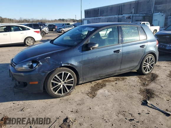 2013 Volkswagen Golf TDI with VIN WVWDM7AJ4DW131117, listed as a Copart auction lot 41603505 with 162,351 mi miles and Salvage title. Bid and sale history available at DreamBid. Image 1.