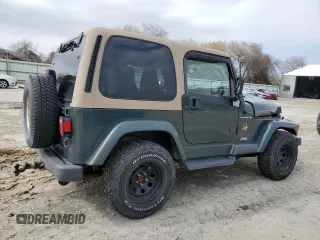 2002 Jeep Wrangler Sahara with VIN 1J4FA59S22P712913, listed as a Copart auction lot 43350115 with 86,320 mi miles and Salvage Title. Bid and sale history available at carsss.com. Image 3.