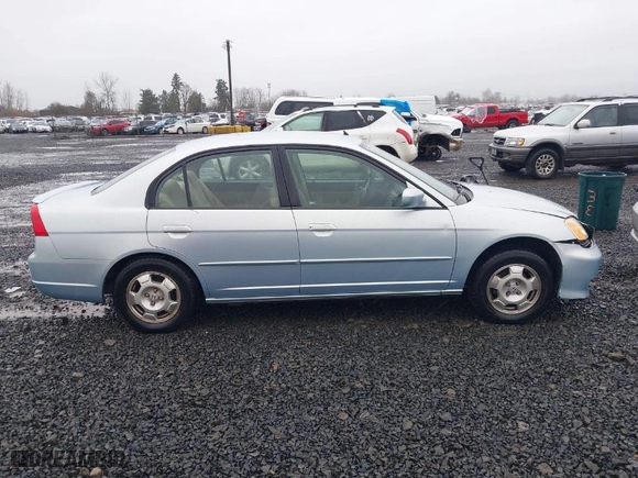2003 Honda Civic Hybrid with VIN JHMES95693S020031, listed as a IAAI auction lot 41602128 with 176,766 mi miles. Bid and sale history available at carsss.com. Image 13.