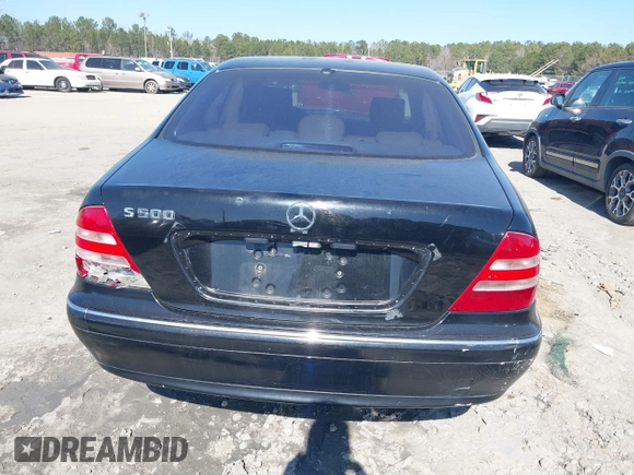 2002 Mercedes-Benz S-Class 5.0L with VIN WDBNG75J42A274373, listed as a IAAI auction lot 41482227 with 1 mi miles. Bid and sale history available at carsss.com. Image 16.