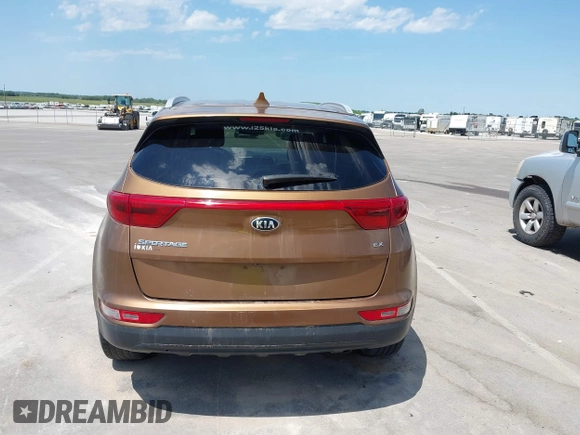 2017 Kia Sportage EX with VIN KNDPNCAC8H7264788, listed as a IAAI auction lot 42513924 with 166,239 mi miles and . Bid and sale history available at DreamBid. Image 16.