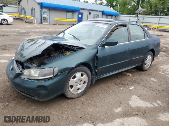 2002 Honda Accord EX z VIN 1HGCG16572A010542, wystawiony jako Copart lot #54746985 z przebiegiem Nie podano mil oraz Szkoda całkowita • Salvage title. Historia ofert i sprzedaży dostępna na DreamBid. Obrazek 1.