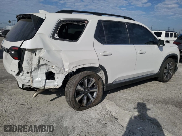2023 Honda Pilot Elite with VIN 5FNYG1H82PB033222, listed as a Copart auction lot 70339964 with 28,347 mi miles and Salvage Title. Bid and sale history available at carsss.com. Image 3.