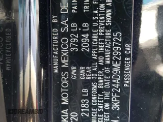2021 Kia Forte FE z VIN 3KPF24AD9ME299725, wystawiony jako Copart lot #53106124 z przebiegiem 24 753 mil mil oraz Szkoda całkowita • Salvage title. Historia ofert i sprzedaży dostępna na DreamBid. Obrazek 12.
