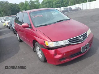 2002 Honda Odyssey EX z VIN 5FNRL18622B016265, wystawiony jako IAAI lot #42294568 z przebiegiem 231 703 mil mil oraz . Historia ofert i sprzedaży dostępna na DreamBid. Obrazek 1.