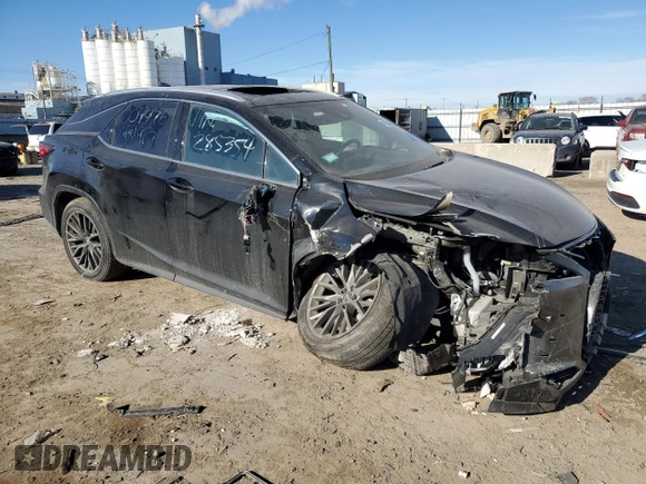 2021 Lexus RX 350 F Sport with VIN 2T2SZMDAXMC285354, listed as a Copart auction lot 42244595 with 41,779 mi miles and Salvage title. Bid and sale history available at DreamBid. Image 4.