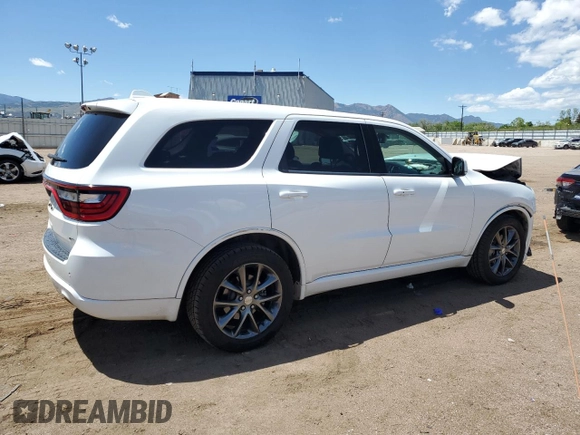 2017 Dodge Durango GT with VIN 1C4RDJDG0HC921332, listed as a Copart auction lot 57916655 with 124,399 mi miles and Salvage title. Bid and sale history available at DreamBid. Image 3.