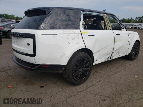 2023 Land Rover Range Rover SE with VIN SALKPBFU4PA075307, listed as a Copart auction lot 59936715 with 11,372 mi miles and Salvage title. Bid and sale history available at DreamBid. Image 3.