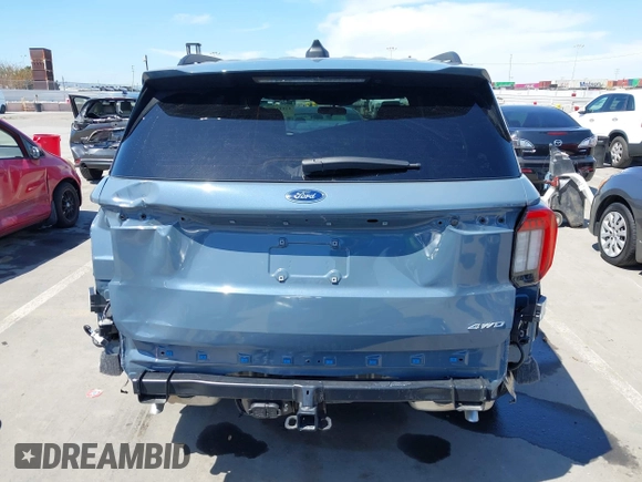 2025 Ford Explorer ST-Line with VIN 1FMUK8KH4SGA67803, listed as a IAAI auction lot 41844114 with 2,044 mi miles. Bid and sale history available at carsss.com. Image 17.