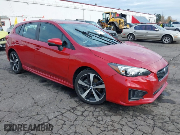 2017 Subaru Impreza Special Sports z VIN 4S3GTAM69H3738965, wystawiony jako IAAI lot #40927994 z przebiegiem 69 531 mil mil oraz . Historia ofert i sprzedaży dostępna na DreamBid. Obrazek 1.