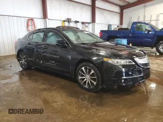 2015 Acura TLX Technology with VIN 19UUB1F59FA003035, listed as a Copart auction lot 55828825 with 120,926 mi miles and Salvage title. Bid and sale history available at DreamBid. Image 4.