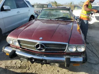 1987 Mercedes-Benz 560 560SL with VIN WDBBA48D0HA059591, listed as a Copart auction lot 76627544 with 57,059 mi miles and Non Repairable. Bid and sale history available at carsss.com. Image 5.