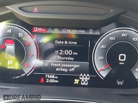 2025 Audi Q7 Premium Plus with VIN WA1LVBF70SD014968, listed as a IAAI auction lot 41787534 with 7,568 mi miles and . Bid and sale history available at DreamBid. Image 7.