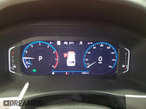 2021 Volkswagen Atlas SEL Premium with VIN 1V2TR2CA5MC542345, listed as a Copart auction lot 51845685 with 30,859 mi miles and Salvage title. Bid and sale history available at DreamBid. Image 9.
