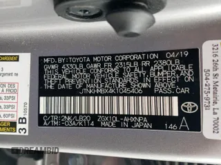 2019 Toyota C-HR XLE with VIN JTNKHMBX4K1045406, listed as a Copart auction lot 47612515 with 38,909 mi miles and Salvage Title. Bid and sale history available at DreamBid. Image 16.