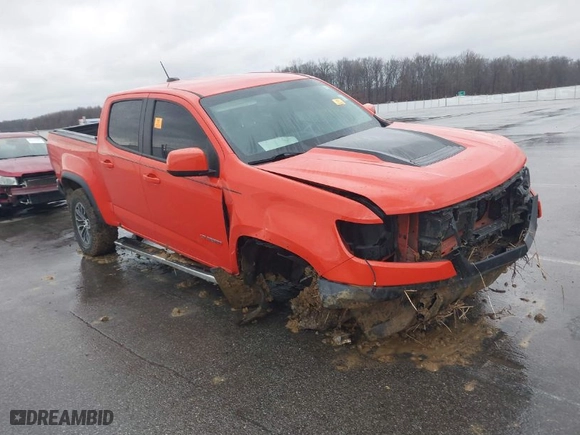 2019 Chevrolet Colorado 4WD ZR2 with VIN 1GCGTEEN1K1160280, listed as a IAAI auction lot 41166240 with 71,529 mi miles. Bid and sale history available at carsss.com. Image 1.