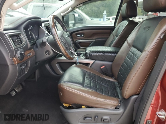 2016 Nissan Titan Platinum Reserve z VIN 1N6BA1F26GN504857, wystawiony jako Copart lot #78143964 z przebiegiem 114 257 mil mil oraz Szkoda całkowita • Salvage title. Historia ofert i sprzedaży dostępna na DreamBid. Obrazek 7.