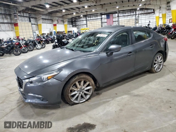 2017 Mazda 3 Grand Touring z VIN JM1BN1W34H1102439, wystawiony jako Copart lot #41627014 z przebiegiem 10 604 mil mil oraz Szkoda całkowita • Salvage title. Historia ofert i sprzedaży dostępna na DreamBid. Obrazek 1.