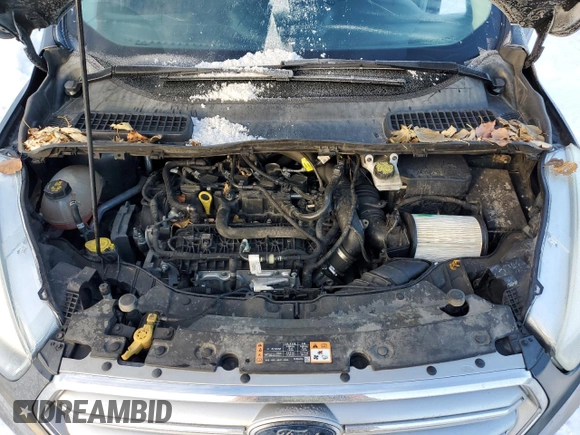 2017 Ford Escape SE with VIN 1FMCU0GD8HUE14993, listed as a Copart auction lot 87868485 with 118,768 mi miles and Salvage Title. Bid and sale history available at carsss.com. Image 12.