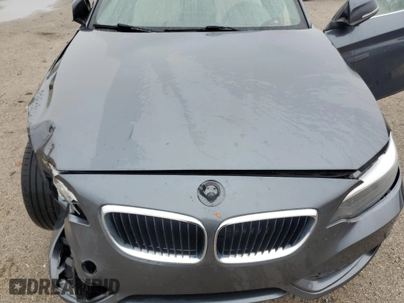 2015 BMW 2 Series 228i with VIN WBA1K5C57FV474037, listed as a Copart auction lot 87857635 with 91,333 mi miles and Salvage title. Bid and sale history available at DreamBid. Image 11.