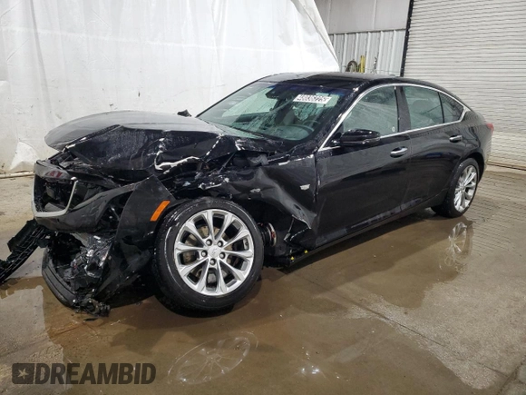 2023 Cadillac CT5 Luxury with VIN 1G6DS5RK2P0112101, listed as a Copart auction lot 48036225 with 41,739 mi miles and Salvage title. Bid and sale history available at DreamBid. Image 1.
